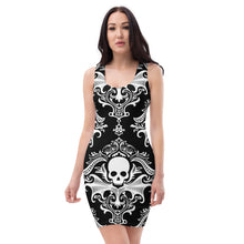 Load image into Gallery viewer, Gothic Victorian Skull Sublimated Dress
