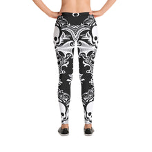 Load image into Gallery viewer, Gothic Victorian Skull Ankle Length Leggings