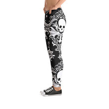 Load image into Gallery viewer, Gothic Victorian Skull Ankle Length Leggings