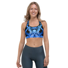 Load image into Gallery viewer, Blue Smoke Sports bra
