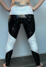 Load image into Gallery viewer, Black Vinyl Cross and White Snake High Waist Legging

