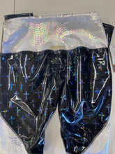 Load image into Gallery viewer, Black Vinyl Cross and White Snake High Waist Legging

