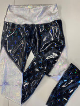 Load image into Gallery viewer, Black Vinyl Cross and White Snake High Waist Legging
