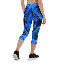 Load image into Gallery viewer, Blue Smoke Capri Leggings
