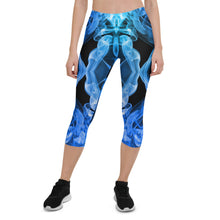 Load image into Gallery viewer, Blue Smoke Capri Leggings
