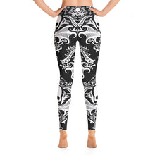 Load image into Gallery viewer, Gothic Victorian Skull Yoga Leggings
