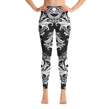 Load image into Gallery viewer, Gothic Victorian Skull Yoga Leggings
